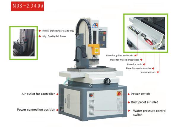 High Precision Edm Drilling Machine Multi - Cutting MDS-340A 100mm/ Min Max