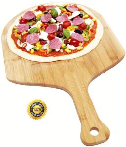 China Durable Bamboo Pizza Board , Professional Pizza Peel Cutting Board Wood Material factory