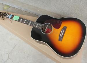 China 2018 New Chibson G45 acoustic guitar diamond inlays GB G45 VS electric acoustic guitar factory