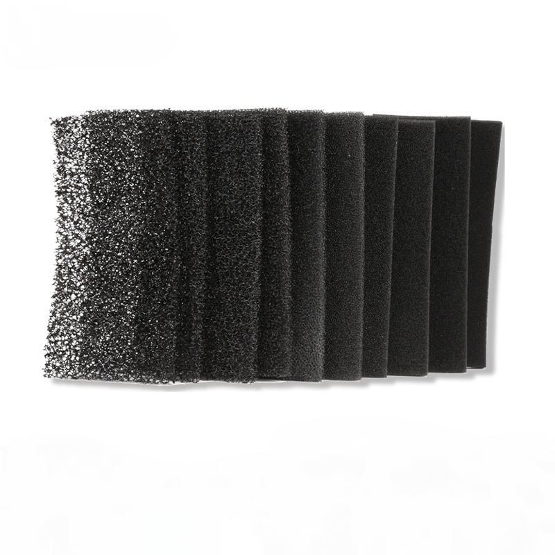 High-Density Chemical Resistant Black Filter Sponge with Customizable Porosity