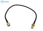 SMA Male To SMA Female Bulkhead RG174 Pigtail RF Coaxial Cable For Antenna