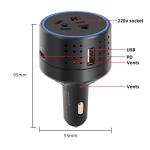 Car Power Inverter 150W Dc12V 24V To Ac 220V Mini Car Inverter Portable Power