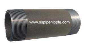 China Carbon steel nipple BSP male thread factory