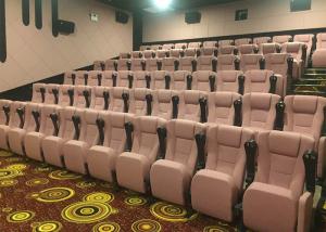 China CA117 Cup Holder Armrest Movie Theater Seats High Denisty Foam With Fabric factory