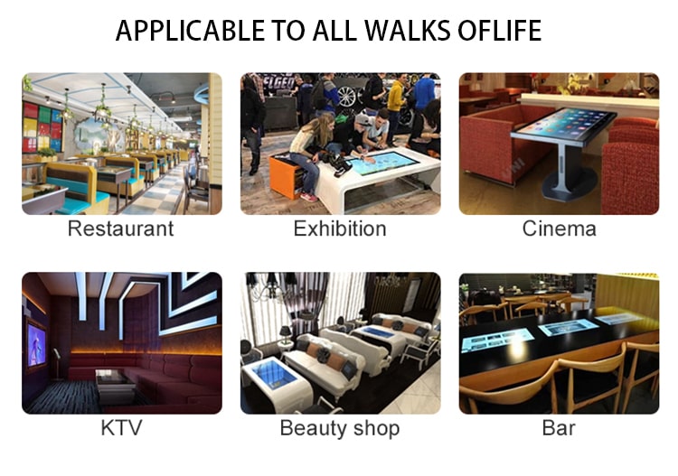 Android School 43 Inch Smart Coffee Dinning for Hotel Restaurant Taking Order Table Top With Touch Screen