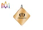 SS304 15mm Pet Dog Tags Custom Engraving Charms