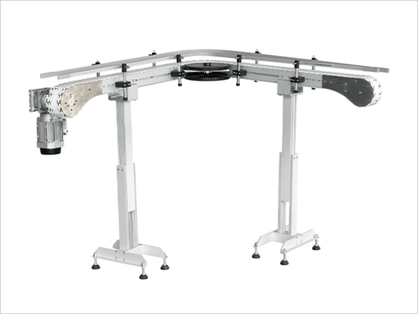 Flexible Plastic Bottle Chain Conveyor With 175mm Width Intelligent Control