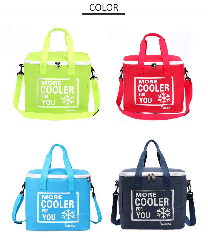 L33cm Multipocket Oxford Insulated Lunch Cooler Bags