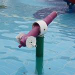 Adults Fiberglass Water Gun Game, Customized Aqua Park Equipment For Holiday