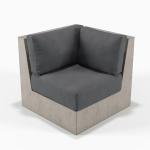 Square Round GRC Concrete Table Seating Chair Bench For Outdoor Indoor