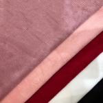 Korea Pleated Corduroy Spandex Velvet Velour Fabric Knitted 230-300gsm