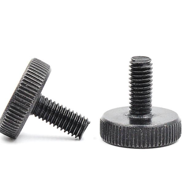 Carbon steel M5 M8 Thumb Screw Black finishing Class8. 8 Grade 8.8 Iron Spade Head Thumb Screw