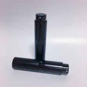 China Travel Mini Aluminum 8ML Black Color Aluminum Top Quality Refillable Perfume Spray Bottle factory