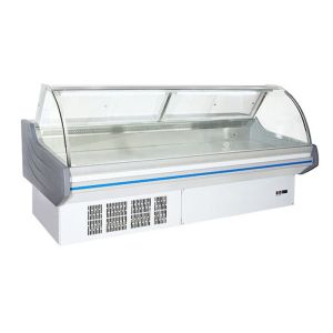 R404a Cold Deli Case Seafood Refrigeration Equipment Meat Showcase For Catering