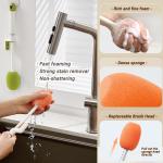 Multifunctional Water Bottle Cleaner Brush Sets with Replace Heads