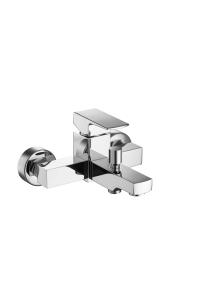 China Corrosion Resistant Brass Wall Mounted Bath Mixer Faucet With One Handles factory