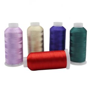 China 120g Net Weight 120D/2 High Strength Color Fastness Polyester Embroidery Thread for Spot factory