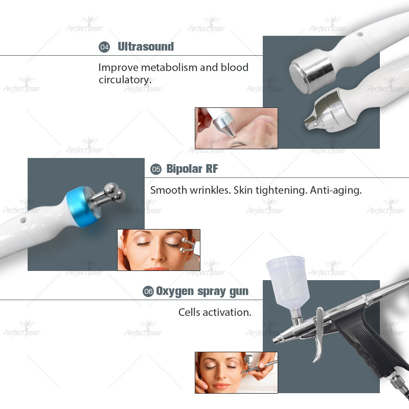 Hydra Facial Diamond Peel Microdermabrasion Machine Oxygen Jet Aqua Facials