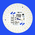 3000-6000K 120V 24W CCT Interchange Dimmable Round Aluminum Substrate 2835 SMD
