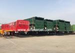 40000kg Sidewall Semi Trailer Shipping Container Trailer For Bulk Cargo