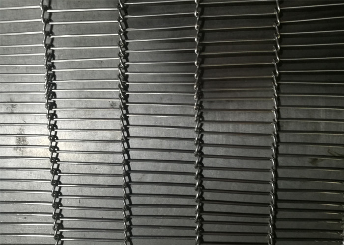 Enrober Wire Mesh Chain Conveyor , Ladder Conveyor Belt Large Open Area