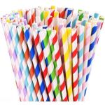 Factory Biodegradable Colorful And Artistical Paper Straws Eco Friendly