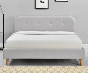 China ODM Tufted Upholstered Queen Platform Bed Modern Simple 140x200Cm factory