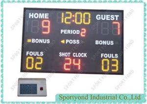 China Wireless Gymnasium LED Electronic Basketball Scoreboard Sports In College factory
