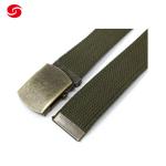 Professional 160cm Military Canvas Belt With Brass Buckle