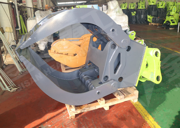 Heavy Duty Sorting Grapple , Building Demolition Grapple For Excavator