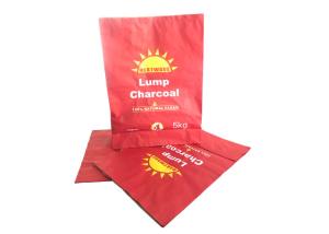 China Charcoal Packaging Multiwall Paper Bags Barbecue 5kg Charcoal Bags factory