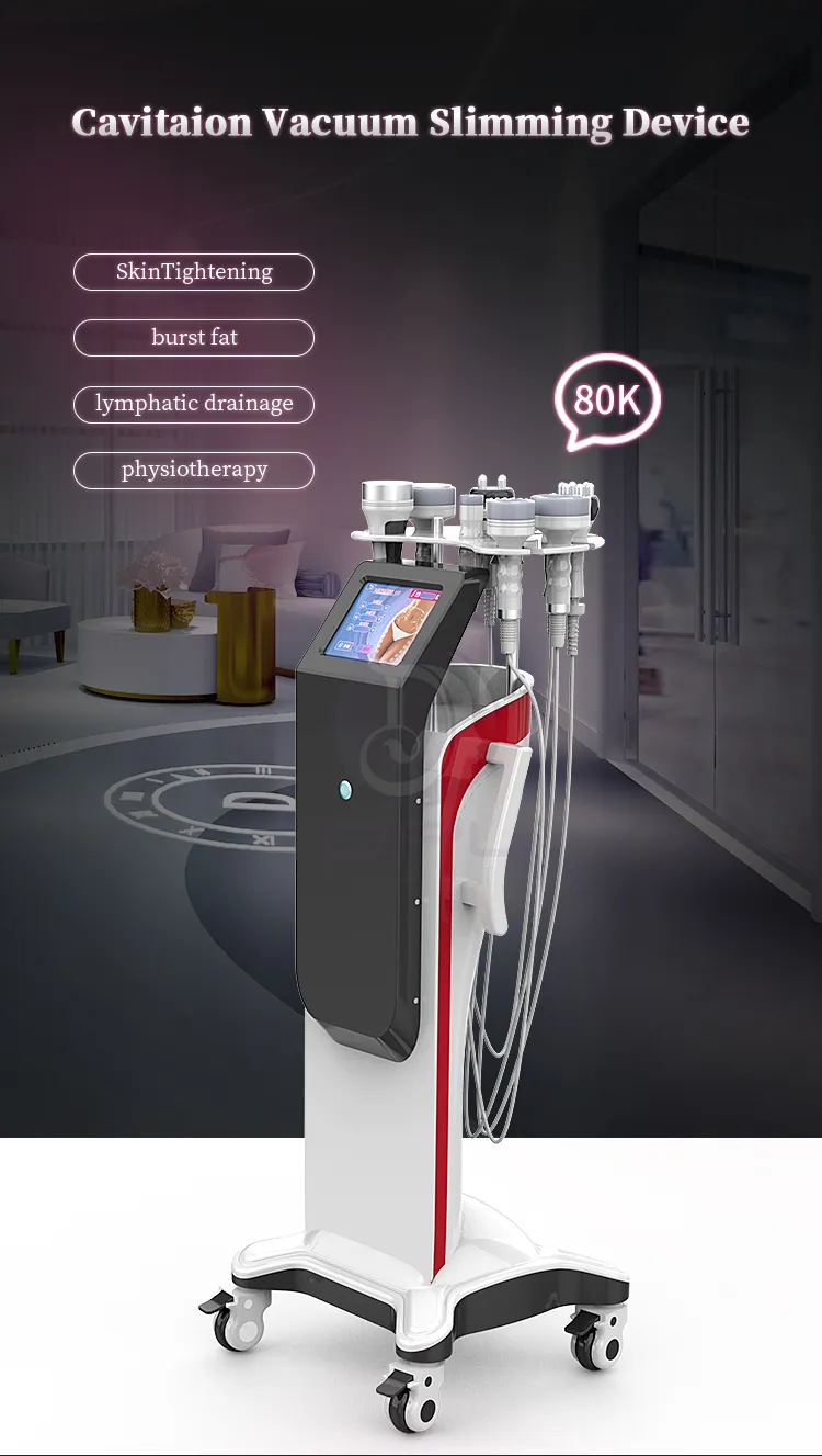 AS85 5MHZ Vacuum Cavitation Machine 80K 9 In 1 Ultrasonic Cavitation Machine