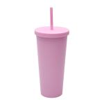 710ml Double Wall Plastic Tumbler Bulk Reusable Skinny 24 Oz Acrylic Tumbler