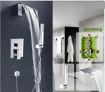 Space Saving Waterfall Shower Faucet , Shower Faucet Set With Hand Shower Spray