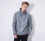 Mid Length Waterproof Mens Reflective Jacket With Hood Long Fishtail Style