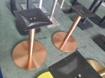 Modern Metal Table Legs Commercial Table Bases Mild Steel Golden Finish
