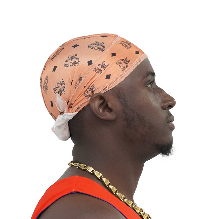 Wholesale Printed Designer Durag Men Vendor Private Label