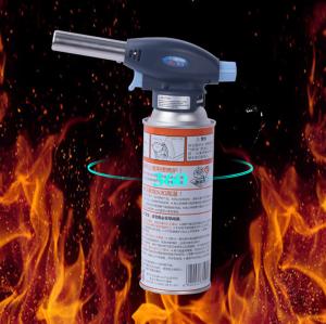 China Black Plastic 17cm Kitchen Gas Torch For Food Heating factory