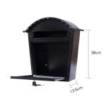 Wall Mount Lockable Modern Outdoor Galvanized Metal Mailbox Letterbox