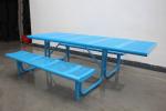 Commercial Perforated Metal Picnic Tables Waterproof For Parks Streets