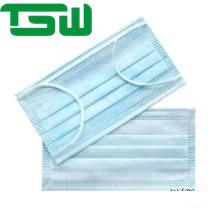 China Soft Skin Blue and White Type IIR Disposable PP 3 Ply Face Mask factory