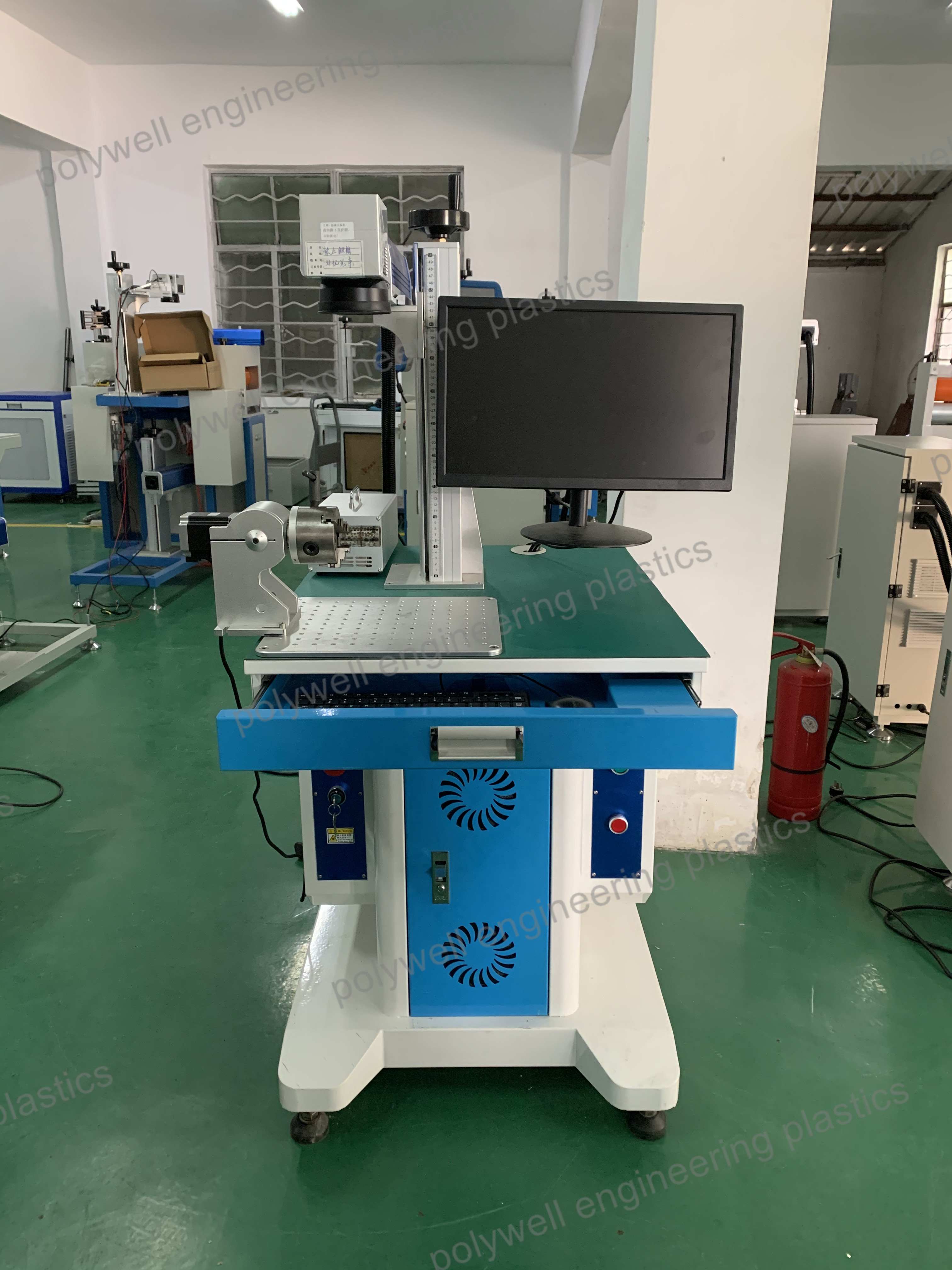 Split Desk Portable 20W 30W 50W Fiber Laser Marking Machine