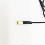 30cm ECG Medical Cables 2 Lead 4.0mm Electrode Snaps To RP SMA Female Right