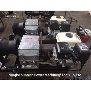 30KN SFJ Model Cable Winch Puller Accurate Positioning With Gasoline Engine