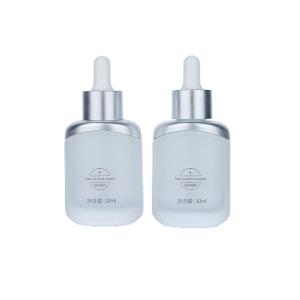 China 30ml Silver Glass Dropper Bottles Transparent Elegant Glass Eye Dropper Bottles on sale
