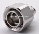 4.3-10 connector Male straight solder type for 1/4" Superflex cable all brass