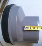 Gray 3 Inch Wc Offset Connector , PVC Material Toilet Connection Shifter