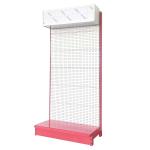 Factory Custom Size Color blue super market display racks sided steel modern