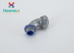 Liquid Tight Connector Flexible Conduit / 90 Degree Conduit Box Connector With