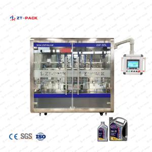 China PLC Lubricant Filling Machine Automatic 220v Bottle Filling Capping And Labeling Machine factory